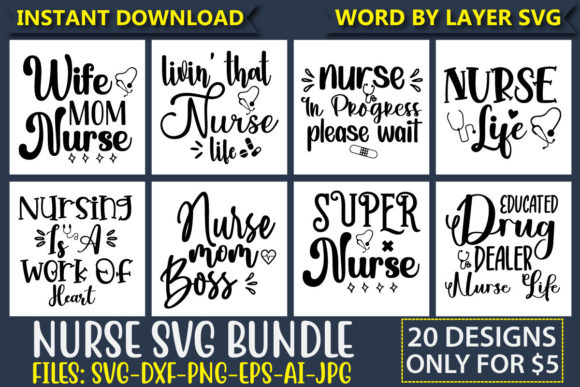 Nurse SVG Bundle Vol.2: Essential Bundles for Bloggers