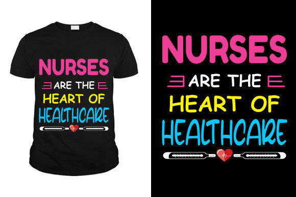Nurses Are the Heart Graphics & T-Shirt Designs
