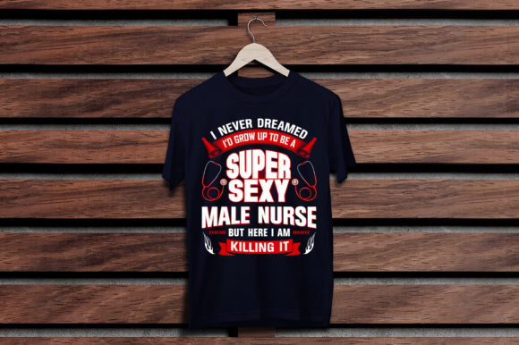Super Male Nurse Graphics & Print Templates